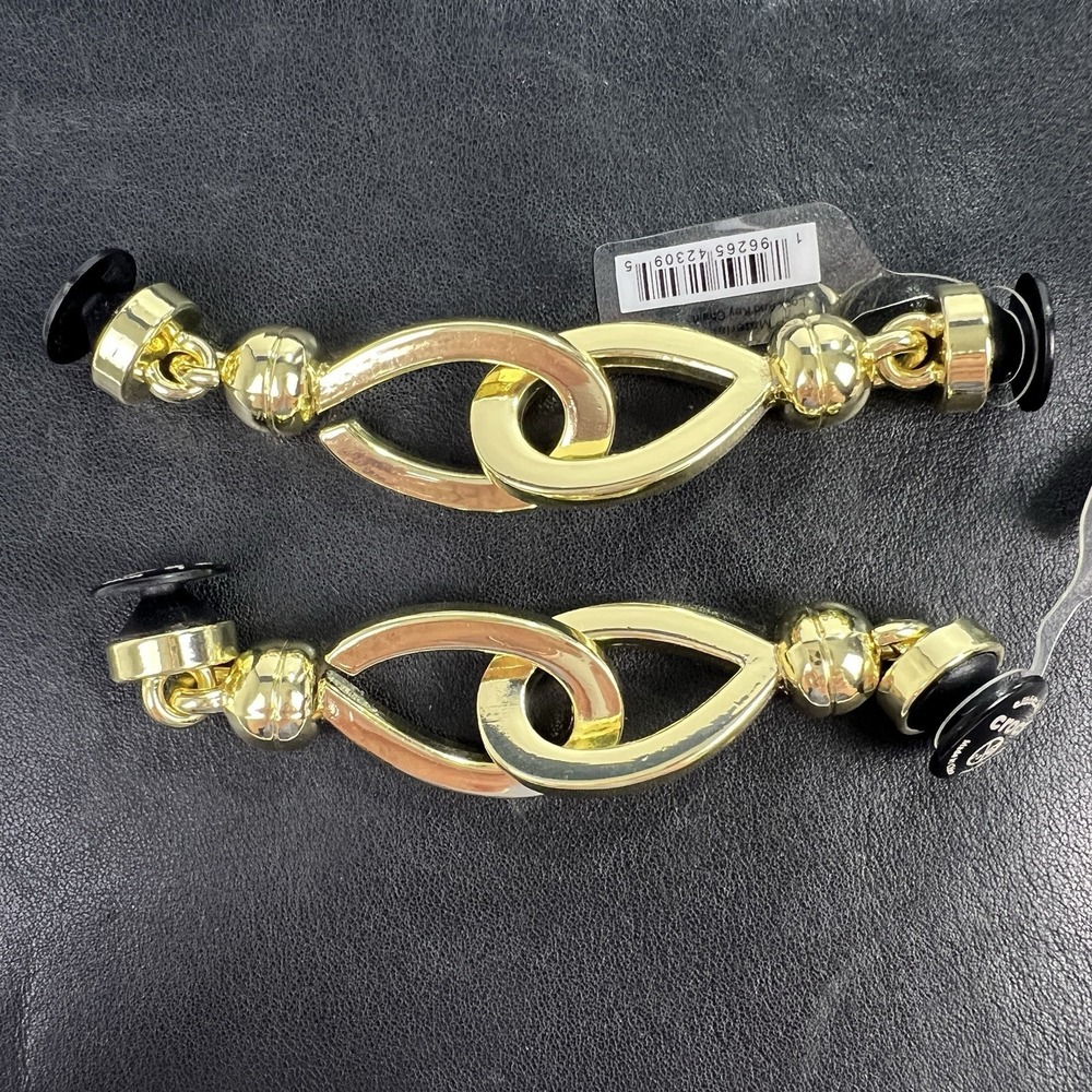 Crocs Jibbitz Lock And Key Chains Gold Tone Shoe Charms Set Of 2 NWT Infinity - Picture 5 of 8
